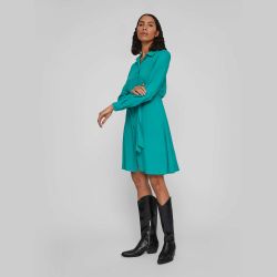 Robe chemise mi-longue avec centure 14067410 3963 Femme VILA Robe chemise mi-longue avec centure 14067410 3963 Femme VILA
