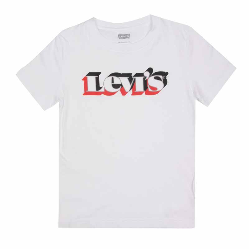 Tee shirt mc blanc 10/16 ans 9ed573-001 boy Enfant LEVI'S