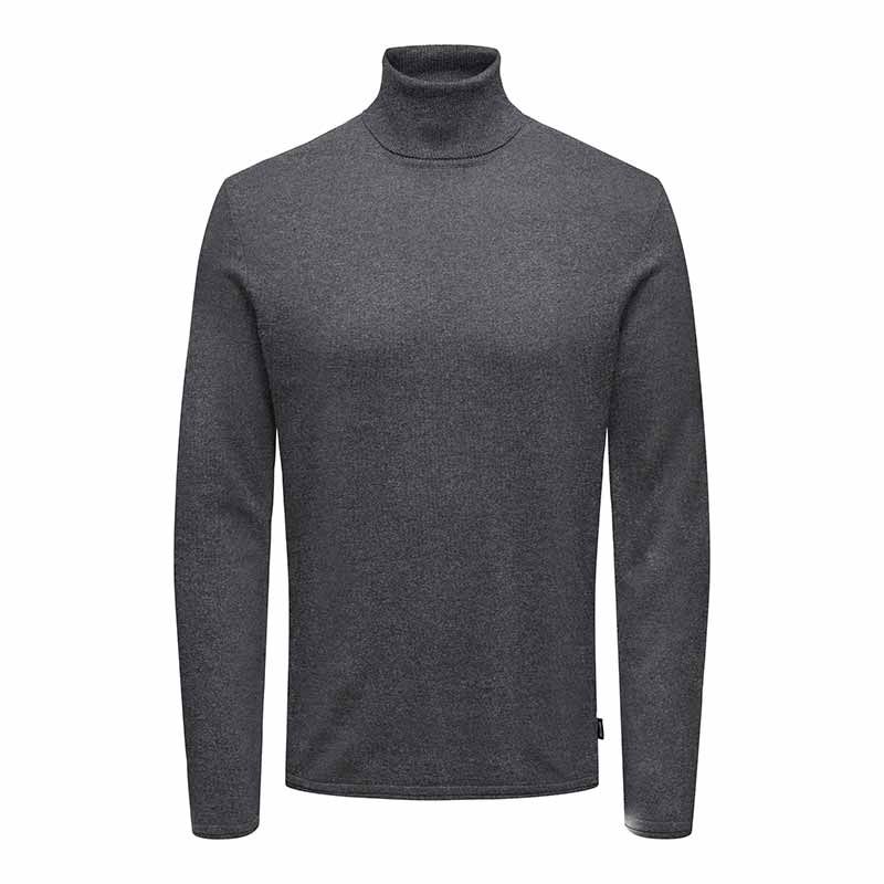 Pull col roule ml onsgarson life 12 chinchilla 22026210 3770 Homme ONLY AND SONS