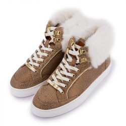 Botte col fourré roadster léopard c077079 Femme LES TROPEZIENNES PAR M.BELARBI