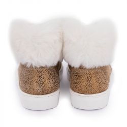 Botte col fourré roadster léopard c077079 Femme LES TROPEZIENNES PAR M.BELARBI