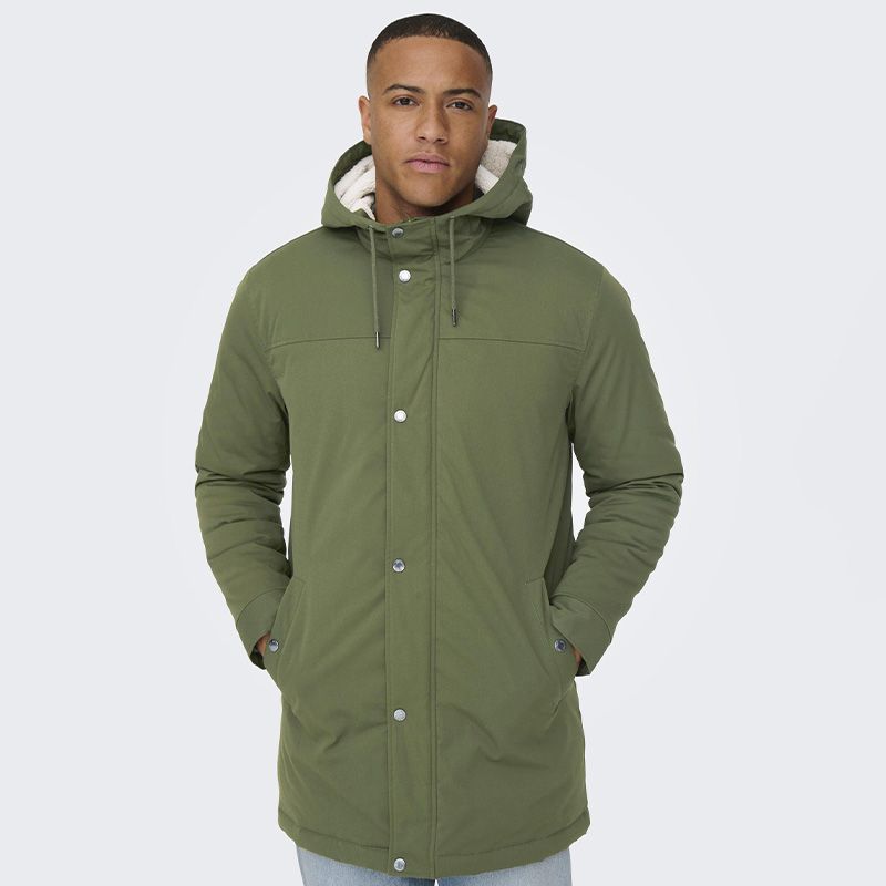 Parka onsalexander olive night 22025690 3770 Homme ONLY AND SONS