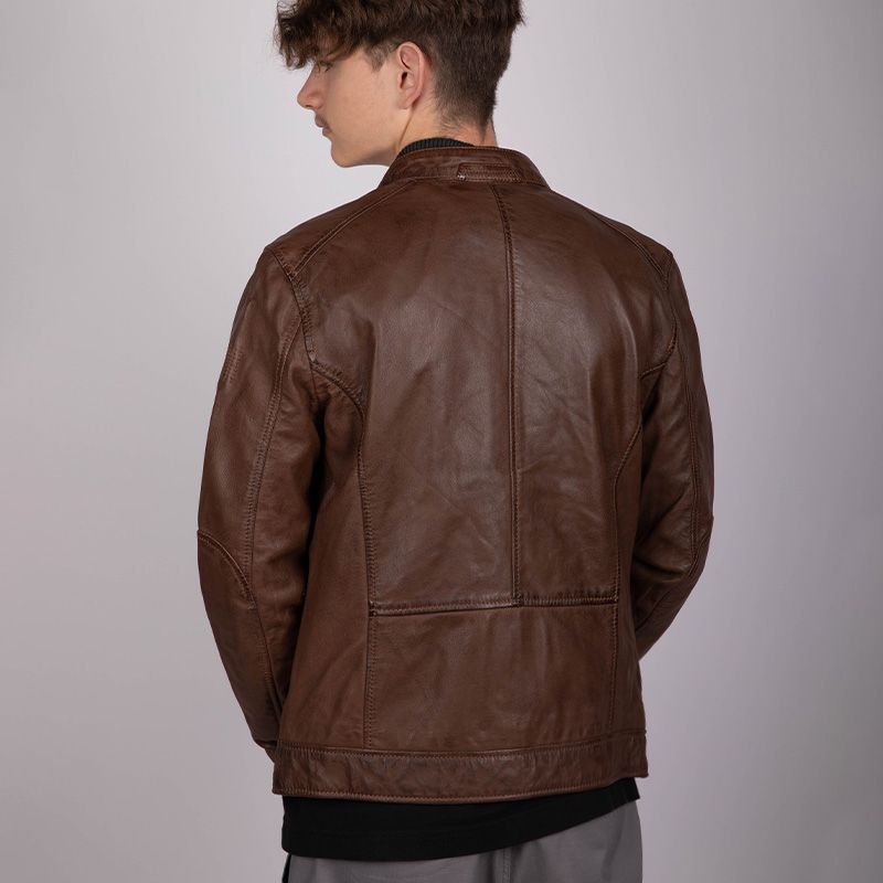 Blouson en cuir alden Homme OAKWOOD