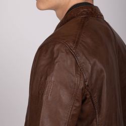 Blouson en cuir alden Homme OAKWOOD