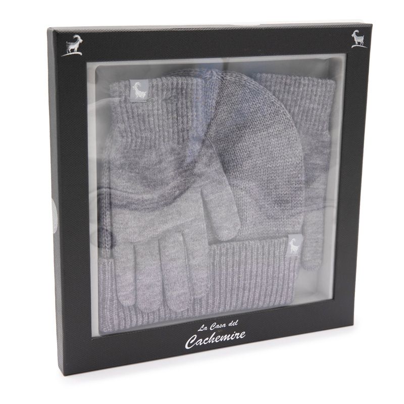 Coffret bonnet + gant Femme LA CASA DEL CACHEMIRE Coffret bonnet + gant Femme LA CASA DEL CACHEMIRE