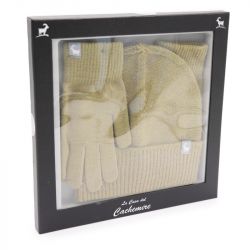 Coffret bonnet + gant Femme LA CASA DEL CACHEMIRE