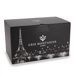 Coffret Extrait de parfum "Rouge absolu Elixir" 3 pièces-edp 80ml-mousse douche 150ml- déodorant 150ml-trousse Homme GRIS MONTAI