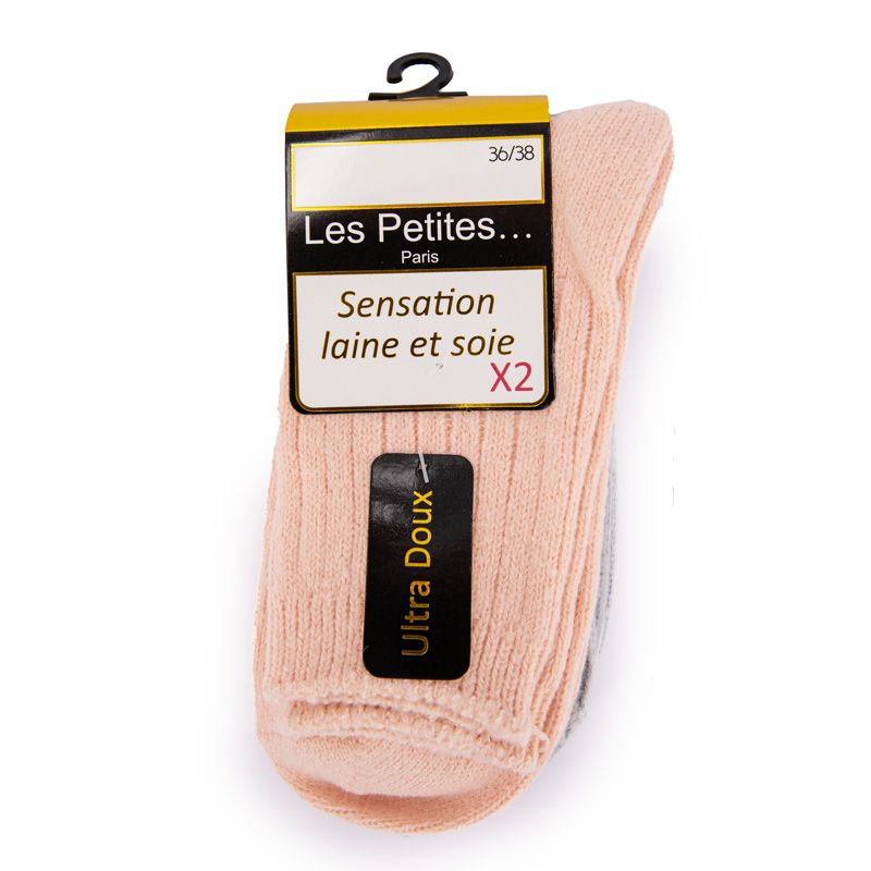 Chaussettes lot x2 clotilde Femme LES PETITES...PARIS Chaussettes lot x2 clotilde Femme LES PETITES...PARIS