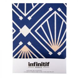 Housse de couette + 2 taies arty imprime 240x220 Mixte INFINITIF