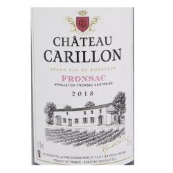 AOC FRONSAC ROUGE 2018 CHATEAU CARILLON13.5% 75CL N AR10550