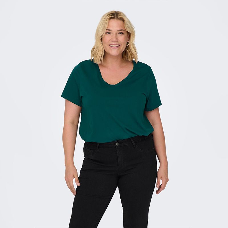 Tee shirt mc col v carbonnie 15298452 3816 Femme ONLY CARMAKOMA Tee shirt mc col v carbonnie 15298452 3816 Femme ONLY CARMAKOMA