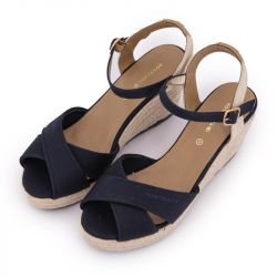 Sandale compense navy 5390010001 t36/40 Femme TOM TAILOR