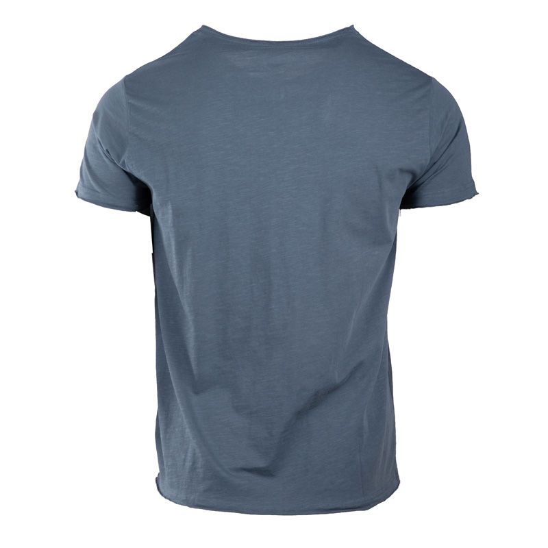 Tee shirt mc col v slub 100 % coton assor 24 myke-a Homme BLAGGIO