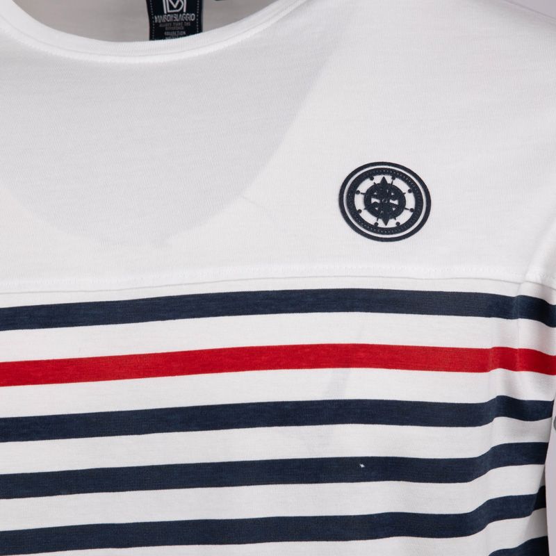 Tee shirt mc mariniere 100% coton assor 24 montana Homme BLAGGIO