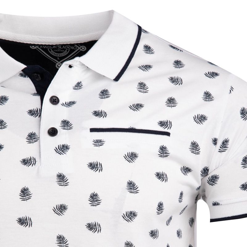 Polo micromotifs jersey 50% coton 50% polyester assor 24 philipo Homme BLAGGIO Polo micromotifs jersey 50% coton 50% polyester assor 24 philipo Homme BLAGGIO