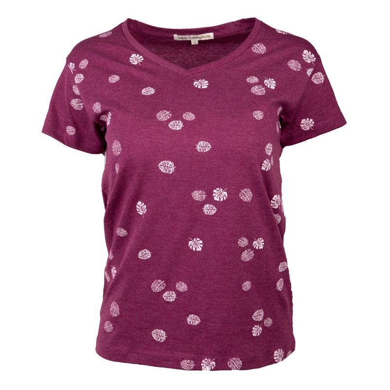 Tee shirt vaiana col v motif Femme TED LAPIDUS