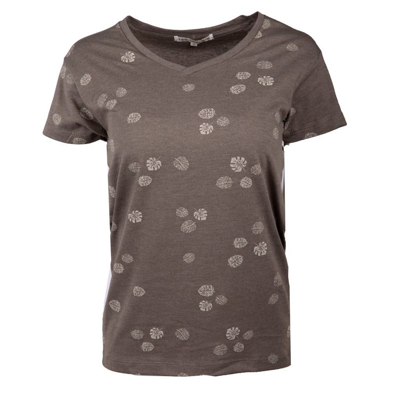 Tee shirt vaiana col v motif Femme TED LAPIDUS