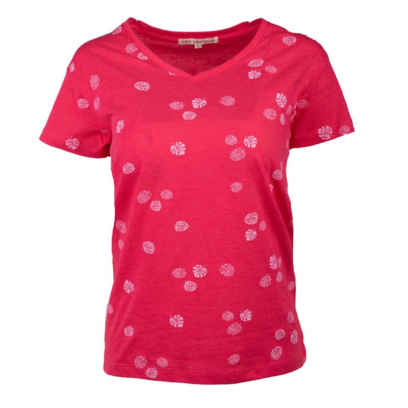 Tee shirt vaiana col v motif Femme TED LAPIDUS