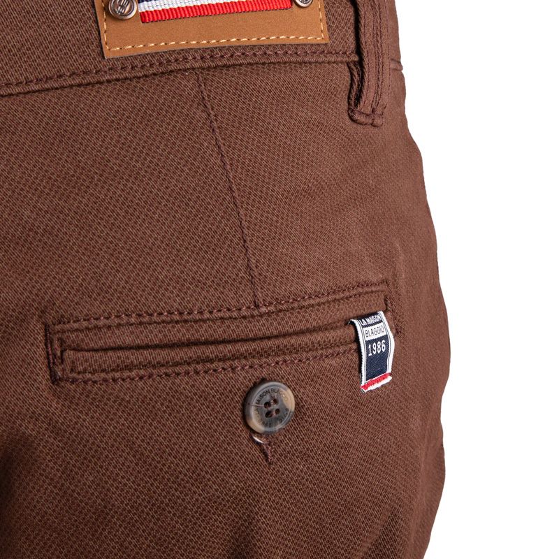 Bermuda chino coton stretch armuré Varen Homme BLAGGIO Bermuda chino coton stretch armuré Varen Homme BLAGGIO