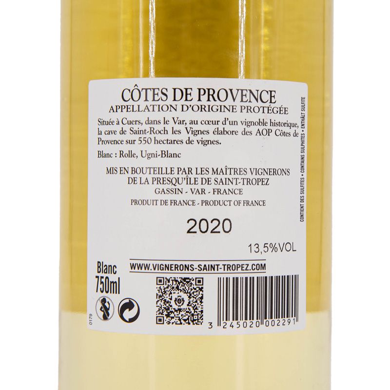 Saint roch aop cote de provence blanc 2020 Mixte SAINT ROCH LES VIGNES