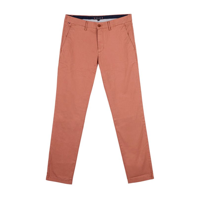 Pantalon en toile slim marron Homme TOMMY HILFIGER