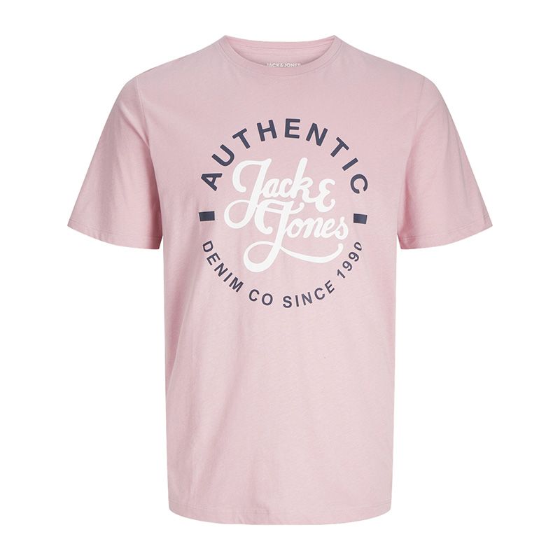 Tee shirt mc jwhmoon pink nectar 12263406 4058 Homme JACK & JONES