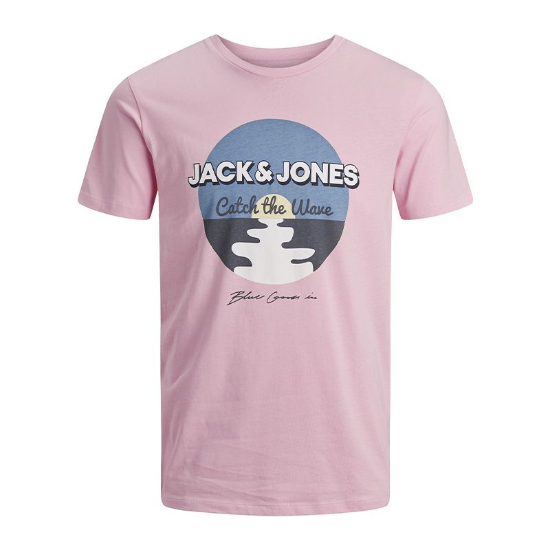 Tee shirt mc pink nectar jwhwave 12263412 4058 Homme JACK & JONES