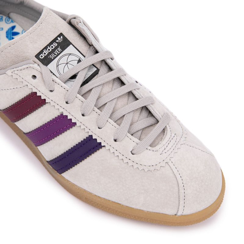 Basket basse en cuir beige Homme ADIDAS a prix degriffe