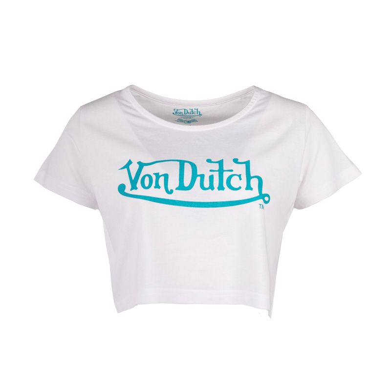 Crop top femme avec print devant vd/2/ct/calie/bl Femme VON DUTCH