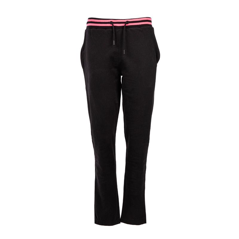 Pant jogging uni + rib contraste vd/2/jog/clap/nr Femme VON DUTCH