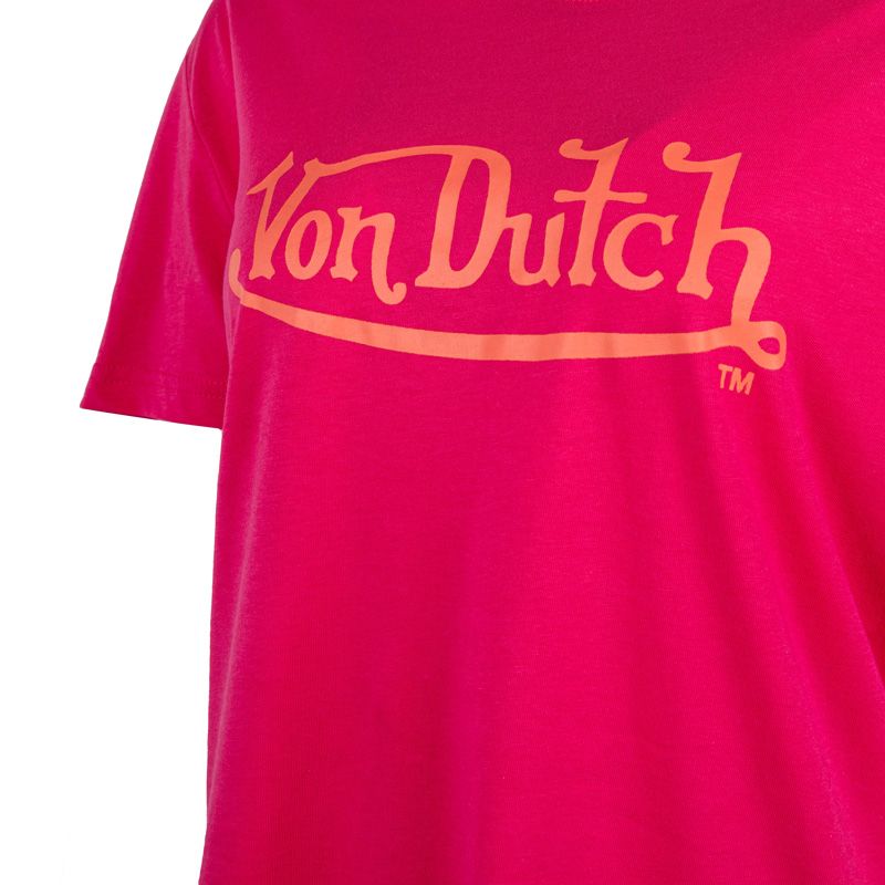 Tee shirt femme ample et print devant vd/2/trc/jod/pk Femme VON DUTCH