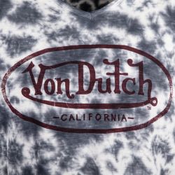 Tee shirt ron dye in dye logo imprime devant vd/1/tvc/ron/anr Homme VON DUTCH