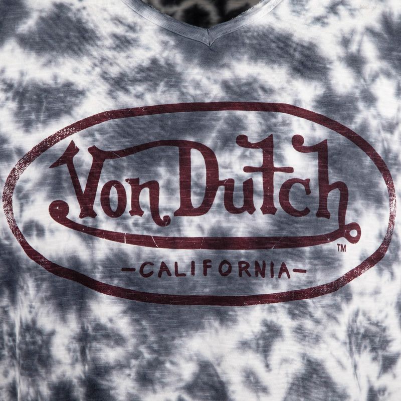 Tee shirt ron dye in dye logo imprime devant vd/1/tvc/ron/anr Homme VON DUTCH