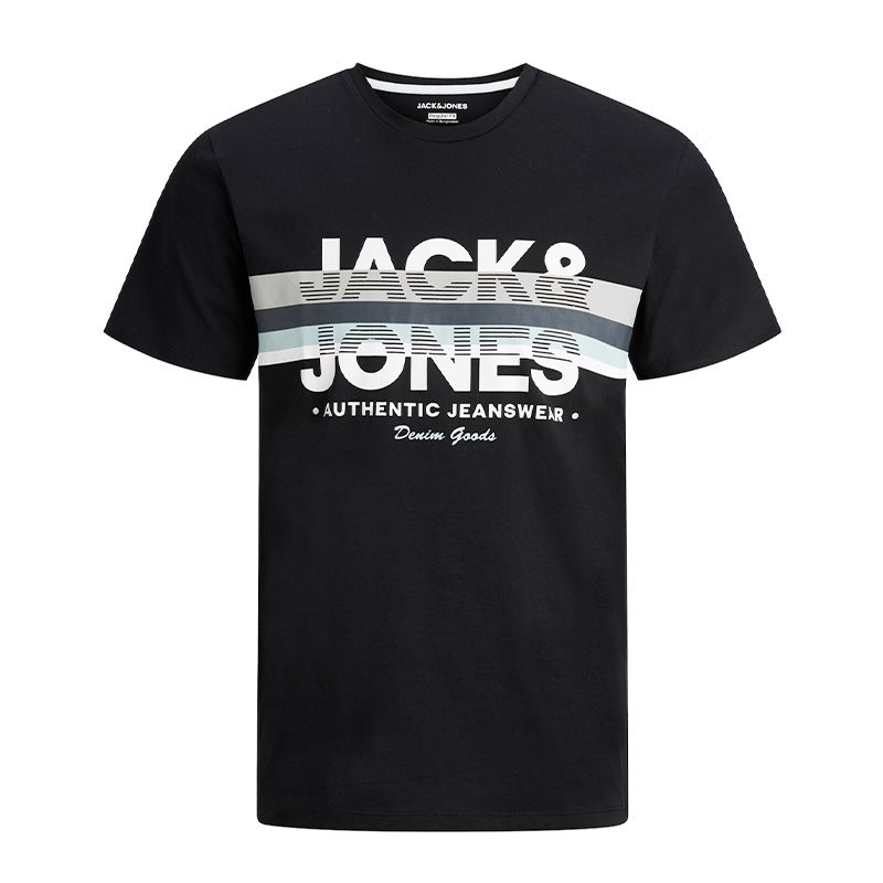 Jwhdry tee ss crew neck black 12263410-4058 Homme JACK & JONES