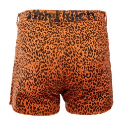 Short toile confort allover leopard print ceinture vd/2/sh/spicy/nol Femme VON DUTCH