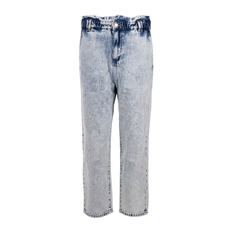 Jean bleu délavé femme sale