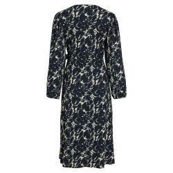 Robe mlnavy blazer lulu eggnog visoffen lulu l/s midi wrap dress/pbFemme VILA