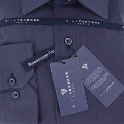 Chemise ml col noir regular fit bil502linreg s/xxl Homme BILL TORNADE