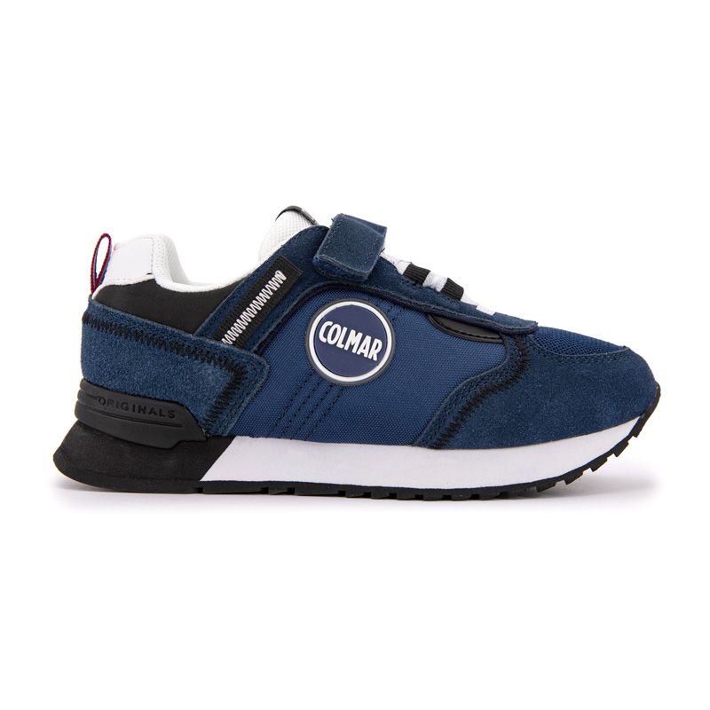 Baskets travis sport suedine a scratch bleu marine Enfant COLMAR a