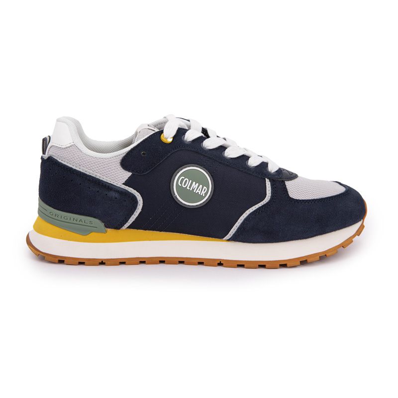 Basket nevy green gray travis block 015 40-46 Homme COLMAR