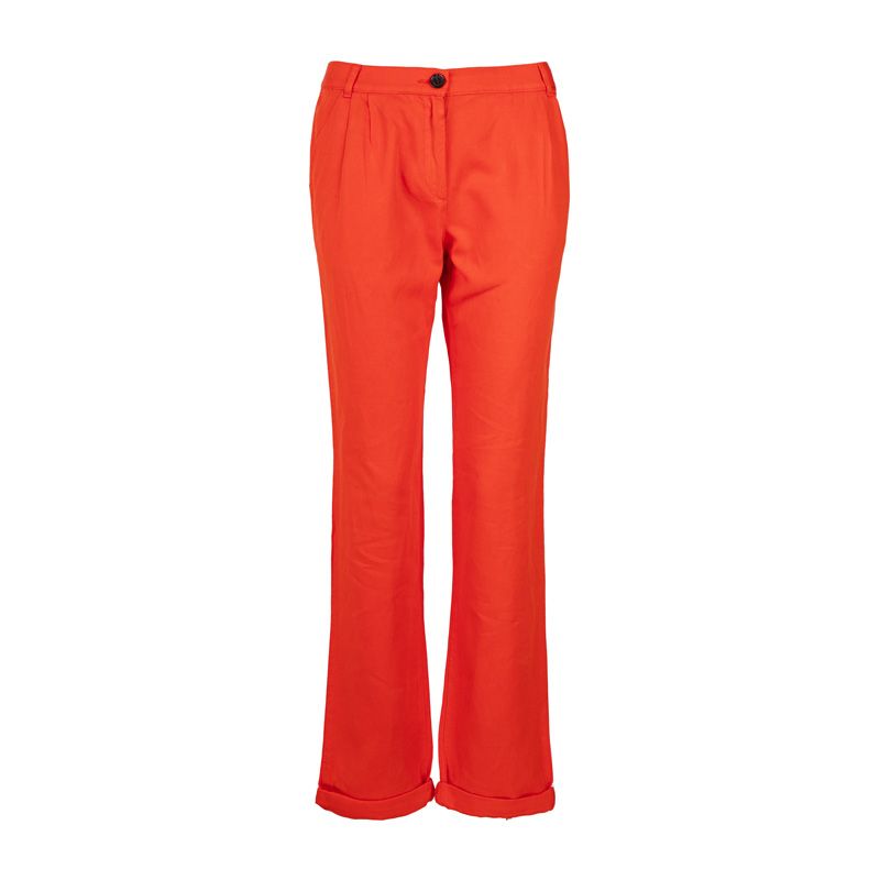 Pantalon en toile orange femme AMERICAN VINTAGE