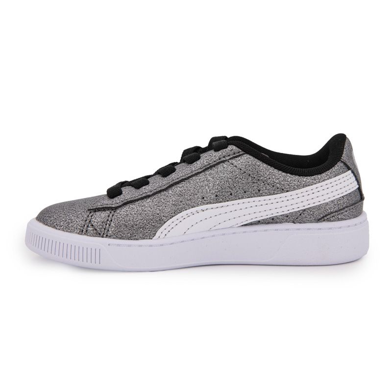 Baskets argentees Vikky glitz lacet elastique noir Enfant PUMA a prix