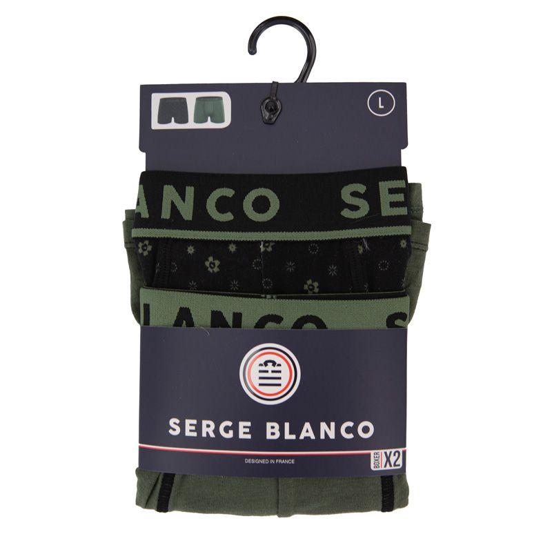 Lot de 2 boxers serge blanco ser/1/bcx2/cas/ass Homme SERGE BLANCO Lot de 2 boxers serge blanco ser/1/bcx2/cas/ass Homme SERGE BLANCO