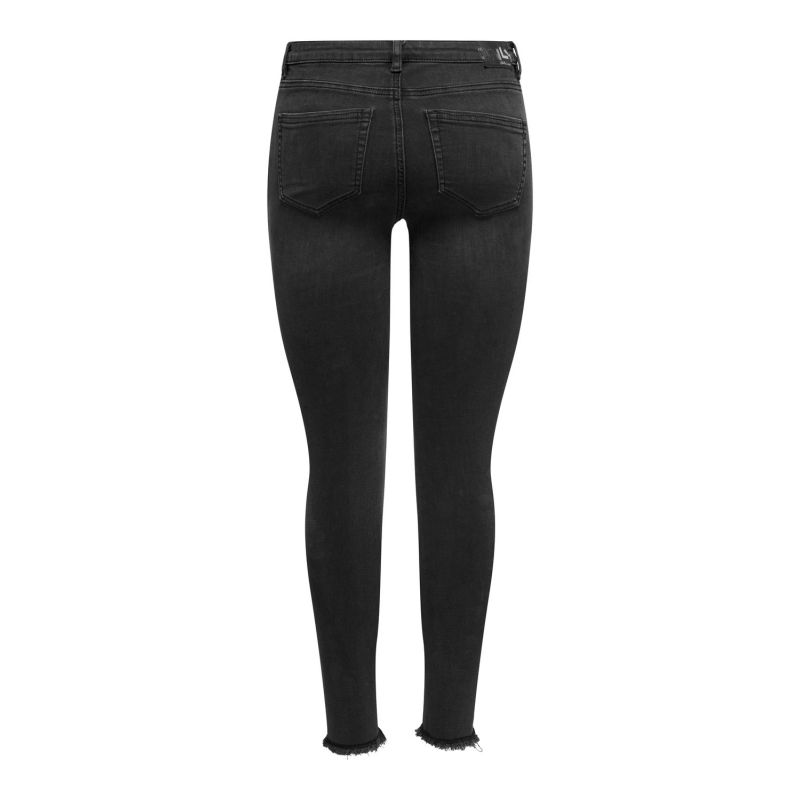 Jeans dark blue denim onlwow mid waist sk ank gua ot 15318577 4113 Femme ONLY