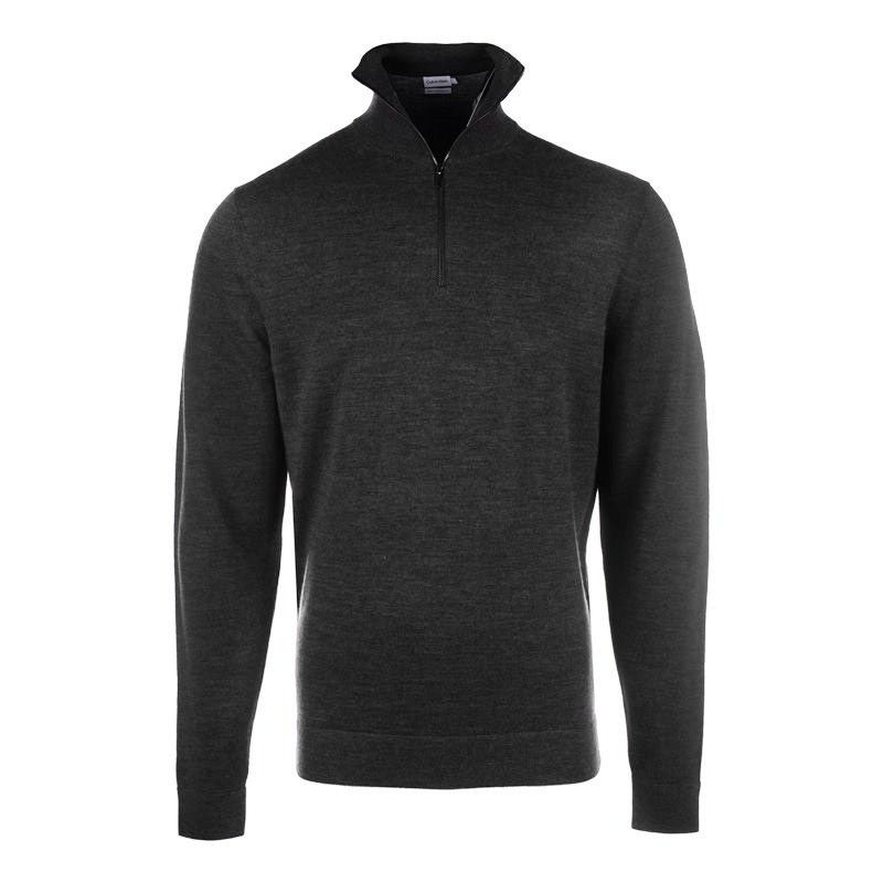 Pull laine zippé col cheminé Homme CALVIN KLEIN