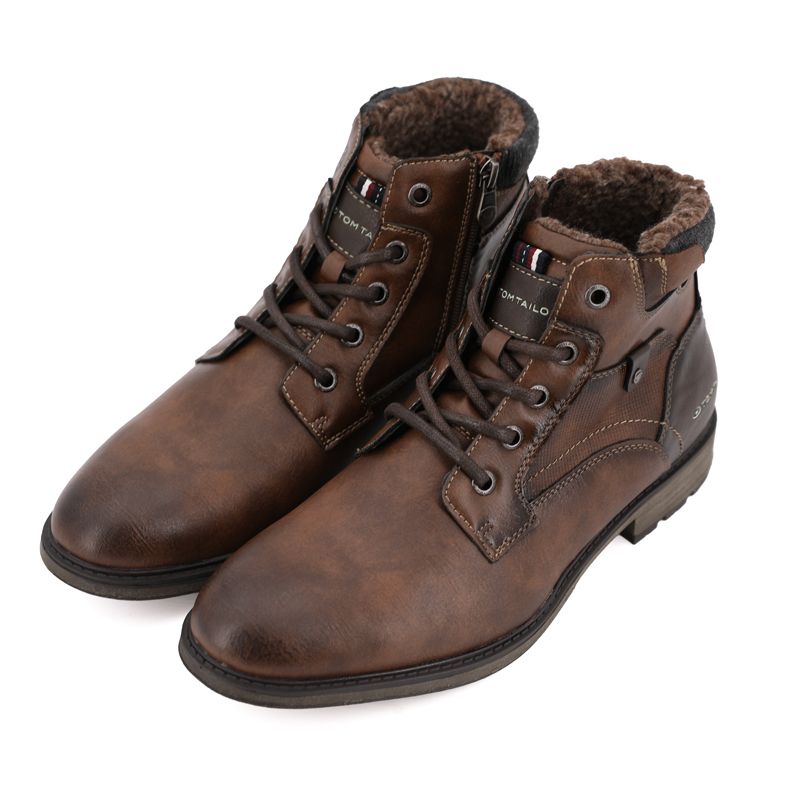 Bottine fourre cognac 638041001 40/45 Homme TOM TAILOR Bottine fourre cognac 638041001 40/45 Homme TOM TAILOR