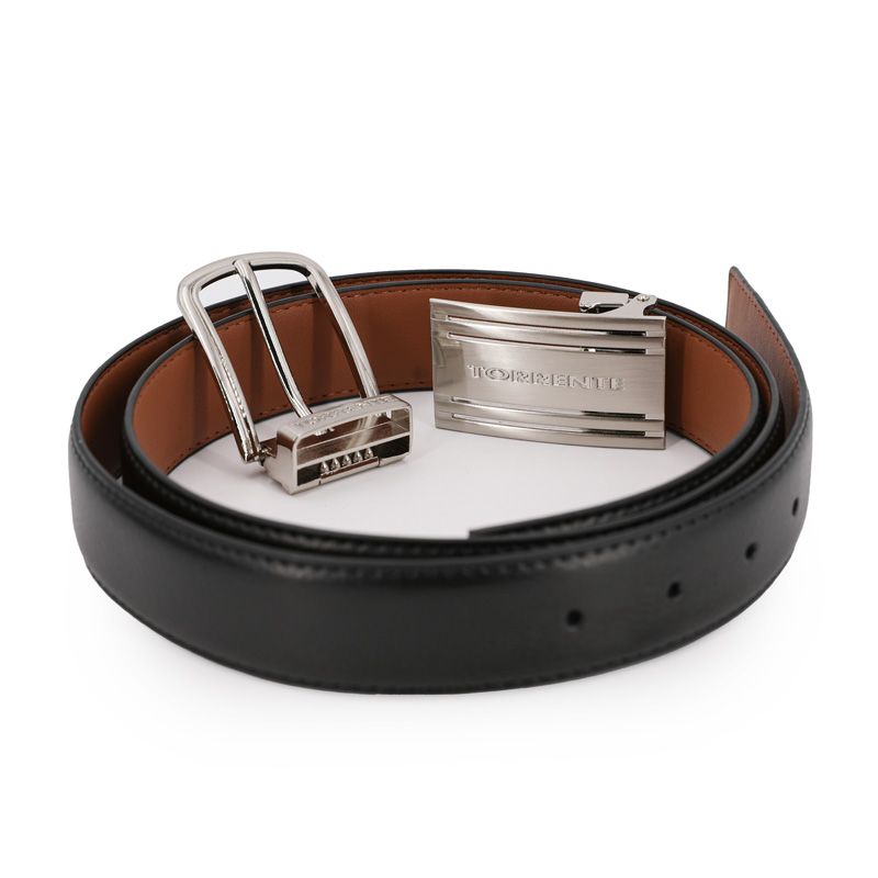 Ceinture reversible avec coffret deux boucles Homme TORRENTE a prix