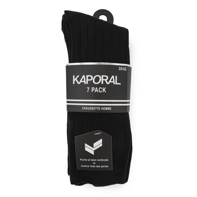 Chaussettes ville pack de 7 fabricio 39 au 46 Homme KAPORAL