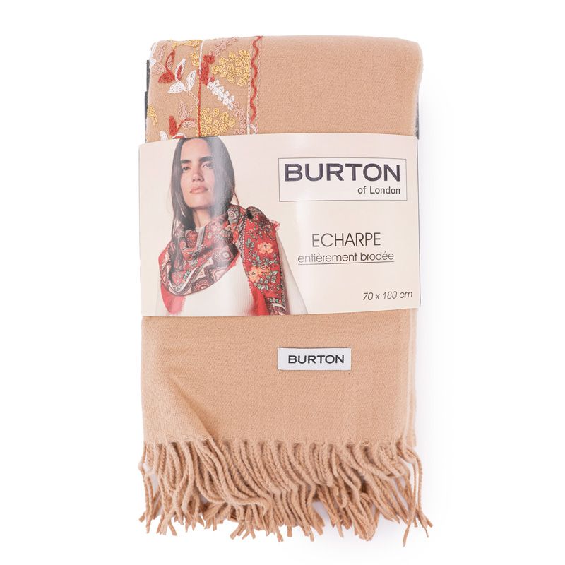 Famata echarpe femme brodee Femme BURTON OF LONDON