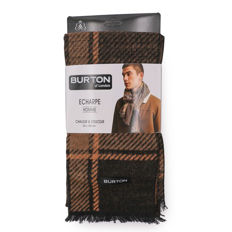 Jassim echarpe homme 30x180cm Homme BURTON OF LONDON